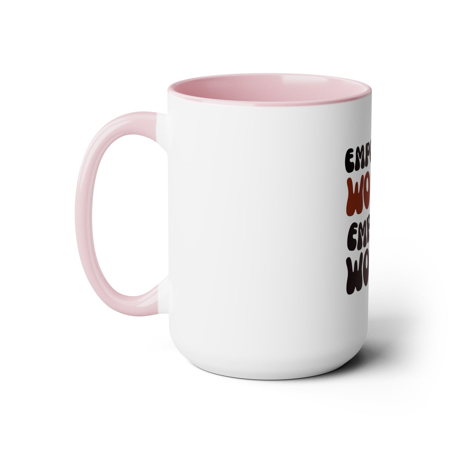 Two-Tone Empowered Women Coffee Mugs, 15oz