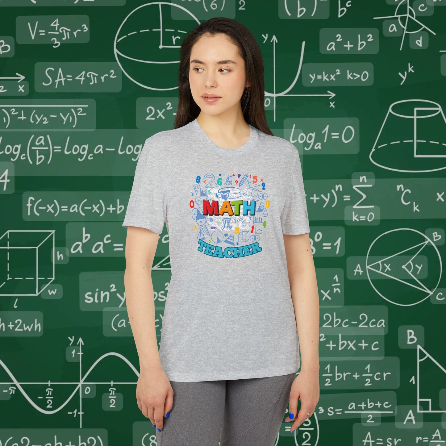 Adidas® Unisex Math Teacher Tee