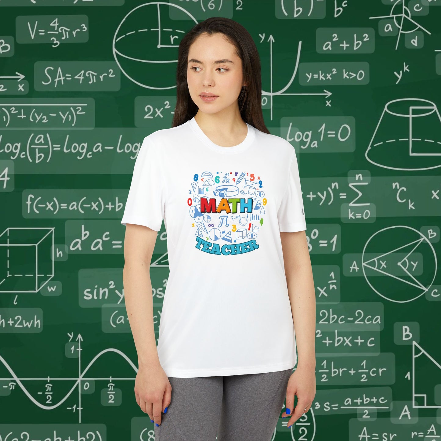 Adidas® Unisex Math Teacher Tee