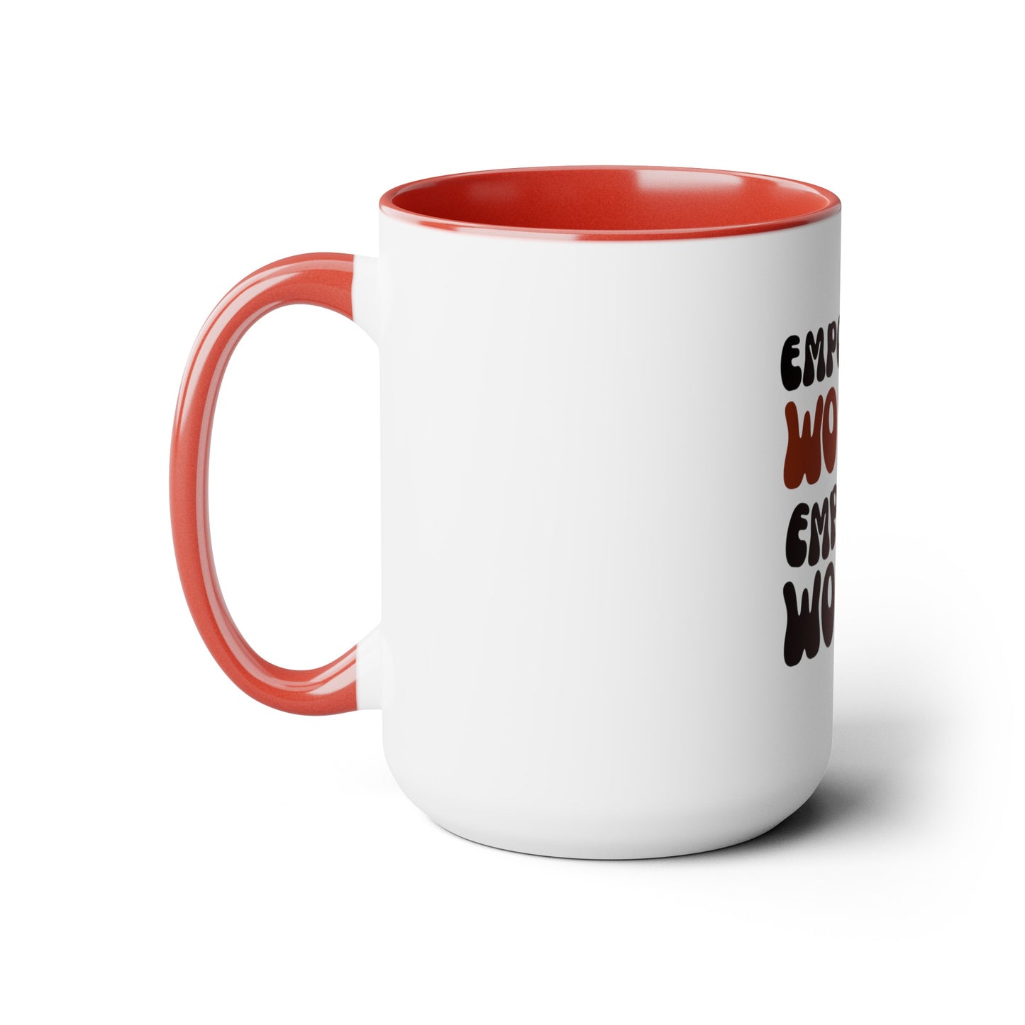 Two-Tone Empowered Women Coffee Mugs, 15oz